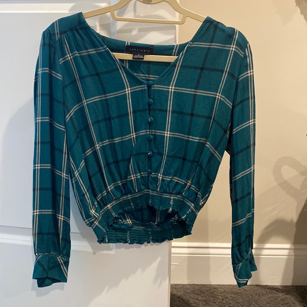 Plaid Blouse